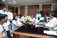 London Babulu Movie Team at AVN College Vizag